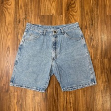 Vintage Wrangler Made in USA Light Wash Denim Shorts Size 36