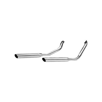 Paughco Slash Cut Auspuff Komplett 38'' Chrom 91-05 Dyna (NU)