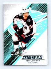 #13 2024-25 Upper Deck Credentials BASE ] Kent Johnson Blue Jackets
