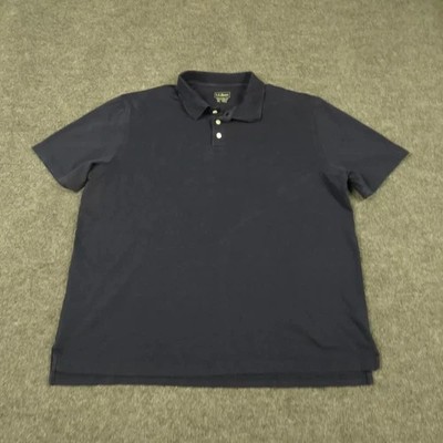 LL Bean Polo Shirt Mens Extra Large Tall Golf 100% Cotton Button Up Outdoors