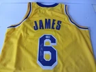 Lebron James Signed Autographed Los Angeles Lakers Basketball Jersey with COA