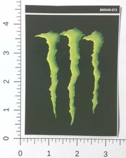Monster Energy Claw Logo Green Black Skateboard Helmet Window Sticker Decal