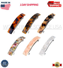 6 Pcs Acrylic Large French Hair Barrettes Clips for Women Thick Hair Long Hair..