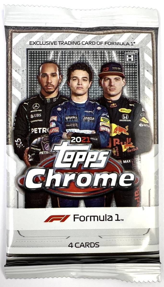 2021 Topps Chrome Formula 1 Racing Hobby Box - 18 Packs for 2021 Topps Chrome Formula 1 Racing Hobby Box - 18 Packs for