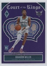 2023-24 Panini Phoenix Court of the Kings Purple 7/75 Brandon Miller #10 1ea7