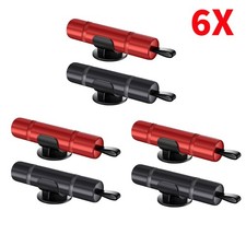 6X Nothammer Auto Gurtschneider, 2 In 1 Gurtschneider Notfallhammer Auto Sicher