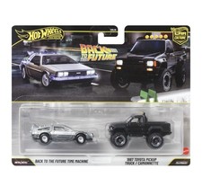 2026 Hot Wheels Premium 2 PACK Back to the Future Time Machine Toyota Pickup
