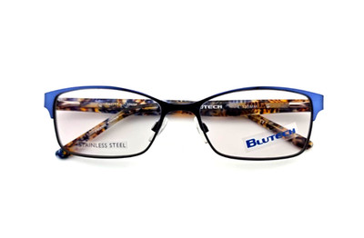 BLUTECH COOL COMBO NAVY WOMEN NEW AUTHENTIC FULL RIM EYEGLASSES FRAMES 54-17-135