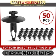 50Pcs 7.94mm Nylon Retainer Clips with Closed End for Ford F-150 Edge Push-Type