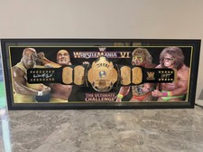 Hulk Hogan & Ultimate Warrior Signed WWE Winged Eagle Replica Belt 