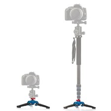 Manbily M-1 Hydraulic Universal Mini Three Feet Support Tripod Stand Base Monopo