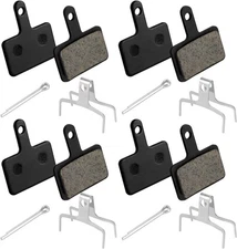 4 Pairs Bike Brake Pads, Resin Semi-Metal Bicycle Disc Brake Pads Replacement...