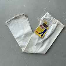 True Vintage Wrangler Flare Leg Jeans Vaquero White Deadstock 10oz Denim 60s 70s