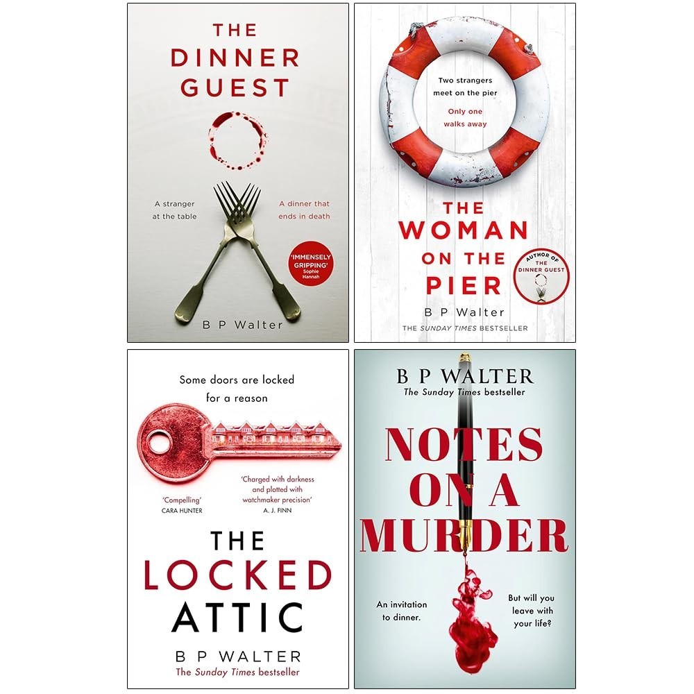 B. P. Walter 4 Books Collection Set Dinner Guest,Woman on the Pier, Locked Attic - Image 3