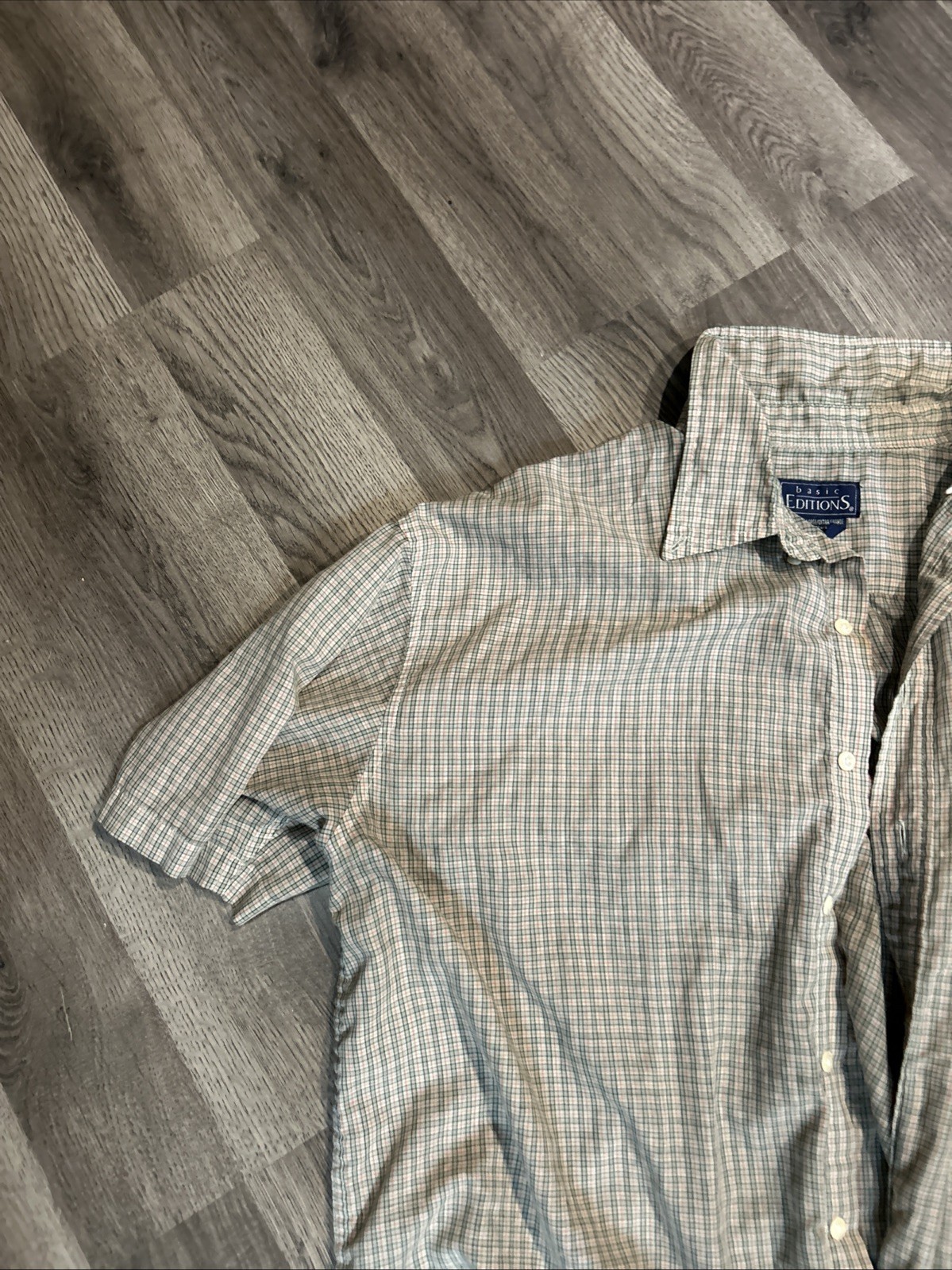 Men’s XL Basic Elements Button Up Short Sleeve Sh… - image 3