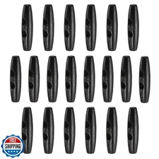 HARFINGTON 20pcs Wooden Toggle Buttons 50mm / 2" Wood Olive Sewing Buttons 2-