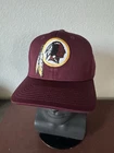 Retro Throwback Classic Washington Redskins Logo Adult Size Flexfit L XL Hat NEW