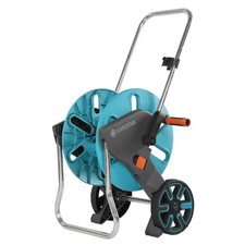 Hose Reel Trolley Freestanding Empty Cart Wheeled Medium Duty Right Left Handed