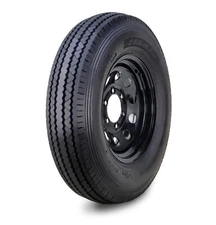 ZEEMAX Trailer Tire Wheel ST205/90D15 8-Ply D 113L 6 Lugx 5.5" Black Mod Rim