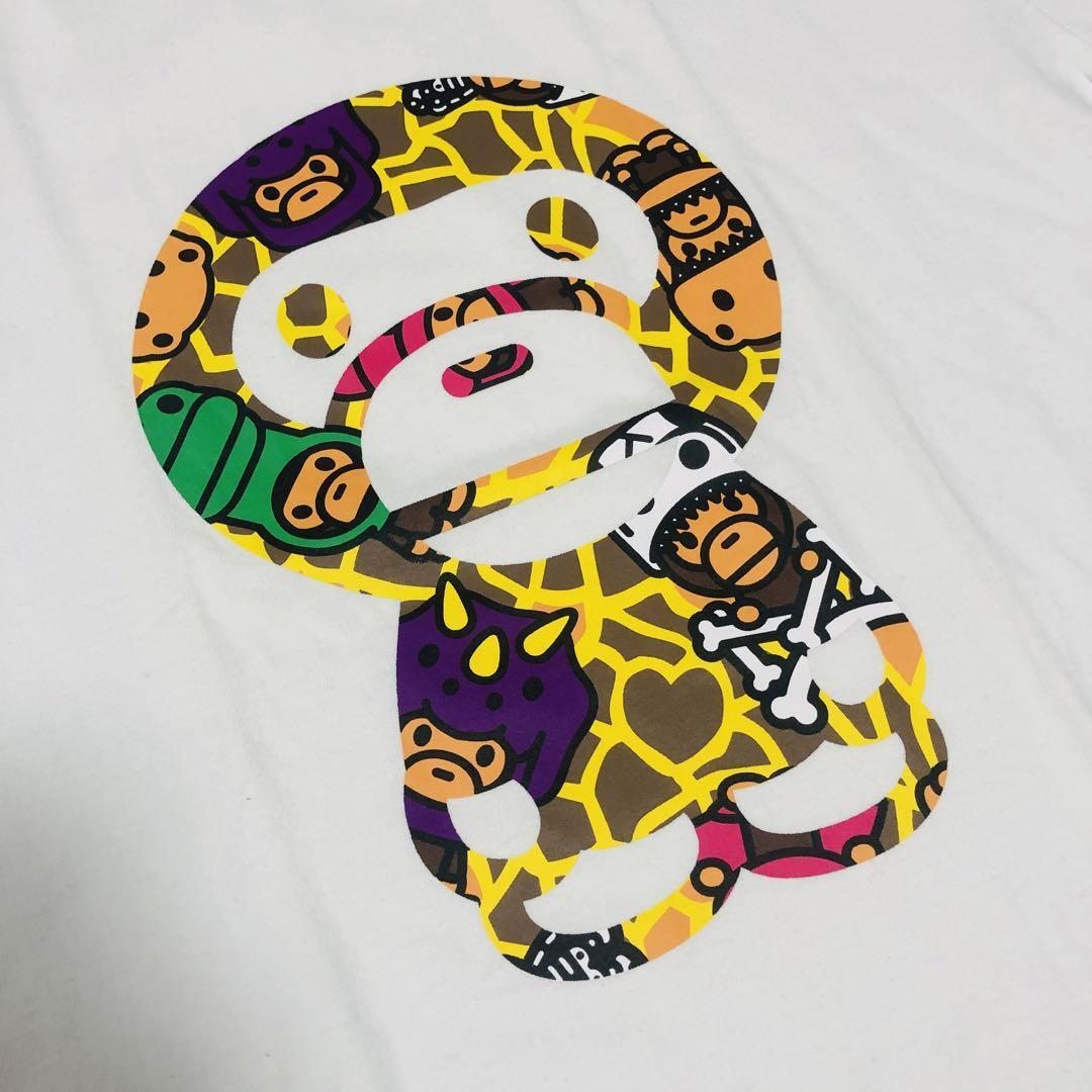 MINT BAPE Tshirt M Authentic Rare Ape White A Bathing eBay