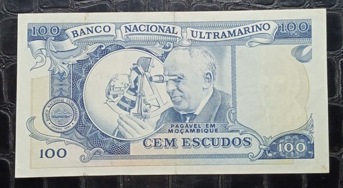 Banknote Mozambique 100 Cem Escudos 1972 - Picture 2 of 9