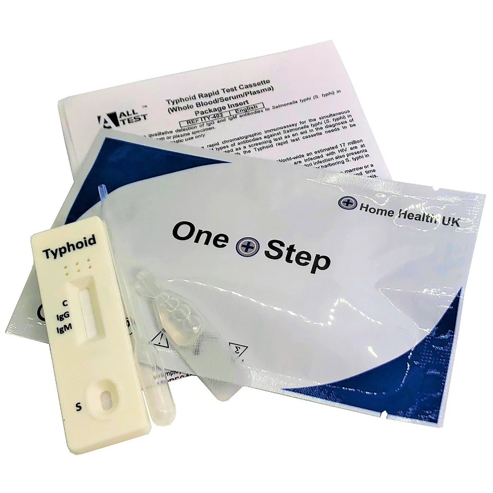 ONE STEP 5 x GP/Medical Professional Typhoid (IGG/IGM) Diagnostic Blood Test Kits