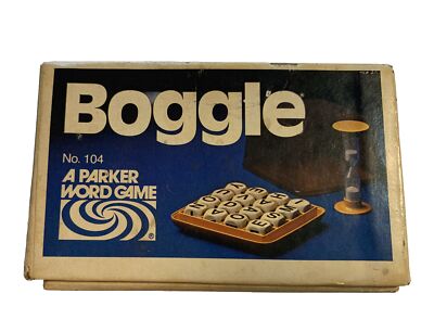Vintage 1976 BOGGLE Game Hidden Word Puzzles Parker Brothers