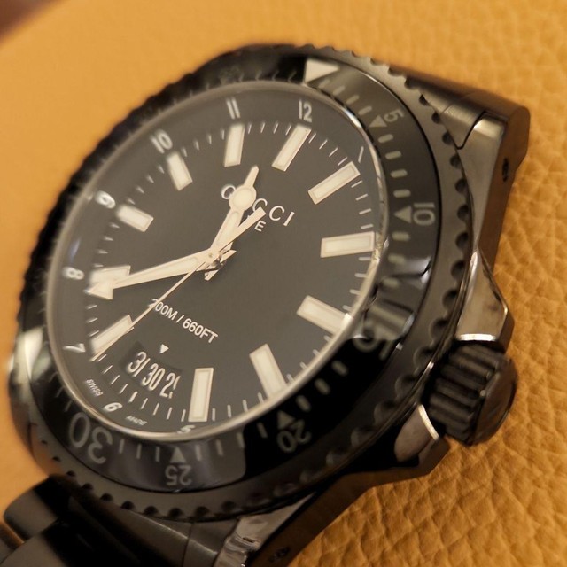 Gucci Dive Black Dial Stainless Steel 