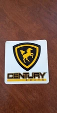 CENTURY BOATS LOGO EMBLEM WINDOW STATIC CLING 4" x 4" CLEAR, NOT STICKY BACK