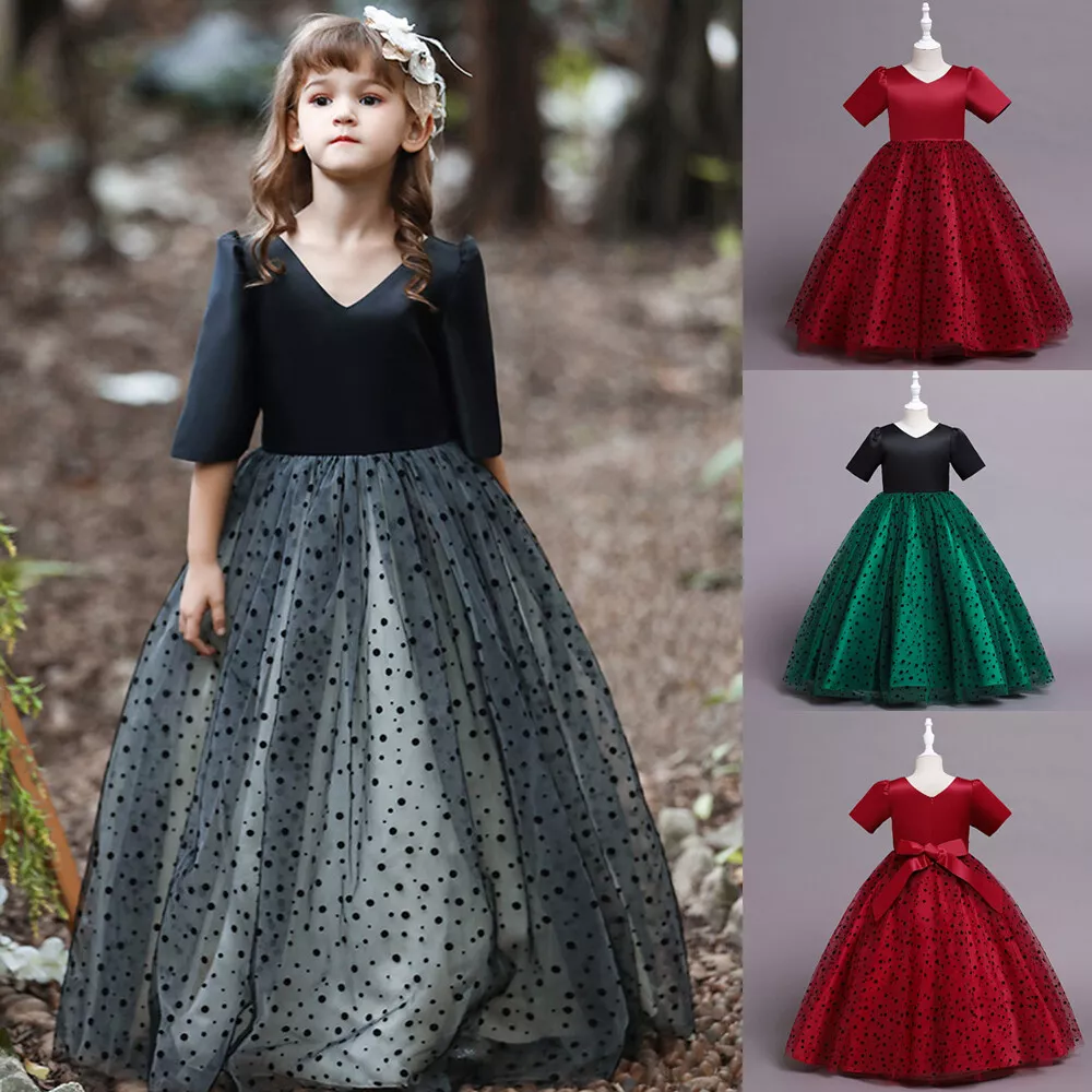 Girls Bridesmaid Dress Baby Flower Kids Party Rose Bow Wedding Dresses  Princess - International Society of Hypertension