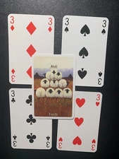 Swap Playing Cards  SILLY SHEEP All of the THREES Whimsical World THOMAS JOSEPH