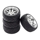 1/16 1/12 Wheel Rim and Tires 12mm Wheel Hub Parts for Vehicles DIY Modified