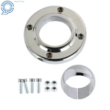 Billet Aluminum Steering Column Swivel Floor Mount for 2" Columns SBC BBC 350