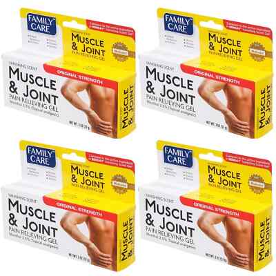 4 Family Care Muscle & Joint Pain Relieving Gel Original Strength 2 oz. 09/2026