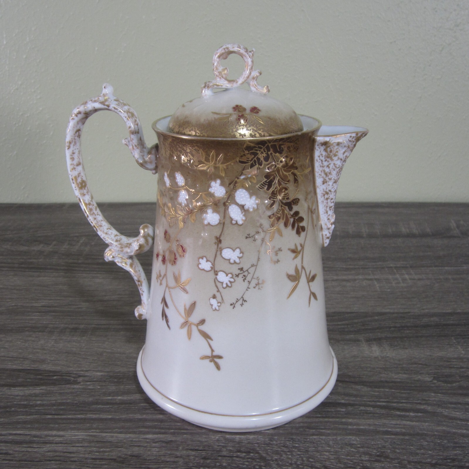 Antique Limoges Chocolate Pot AK France Hand Painted ca. 1890s eBay