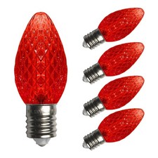 C7 Christmas Lights Replacement Bulbs, 25 Pack, 120V UL, Dimmable LED Light B...