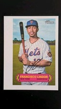 2022 Topps Heritage 1973 Pin Ups Francisco Lindor Oversized #73PU-40 Mets