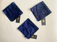 BNWT M&S THREE LIONS ENGLAND TEAM PURE SILK SQUARE HANKIES - CHOICE OF STYLES