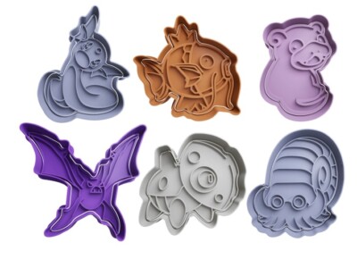 Pokemon Ausstechformen + Insert - ca. 8cm