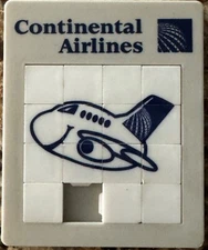 Vintage Continental Airlines Sliding Tile Puzzle