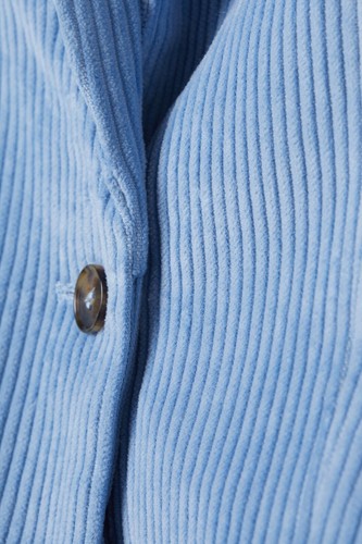 H&M Trend Corduroy Blazer Jacket in Powder Blue Size EUR 40 / US 8 - Picture 2 of 4