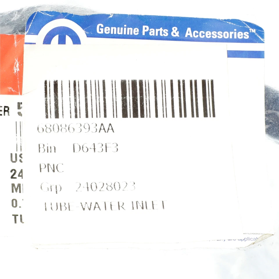 Conector de entrada de agua de tubo OEM NUEVO 2011-2012 Mopar Ram 3500 4500 5500 68086393AA Foto 3 de 3