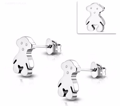 PENDIENTES OSITO TØUS EN ACERO QUIRURGICO ALTA CALIDAD IDEAL MUJER NIÑA | eBay