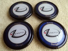 Tapa central de rueda personalizada Zenetti Wheels negra/cromo (4 tapas) # N/A