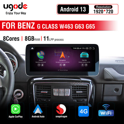 12.3in Android13 Screen Display 8+128G Mercedes Benz G class G500 G550 G63 G65