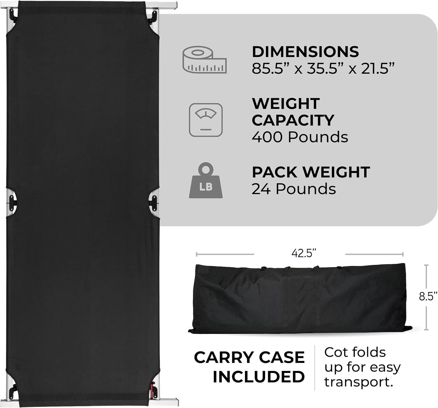 Catres para dormir de camping plegable campismo coleman de fierro nuevo acampar