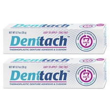 Denttach Denture Adhesive, Thermoplastic Denture Adhesive Pack of 2