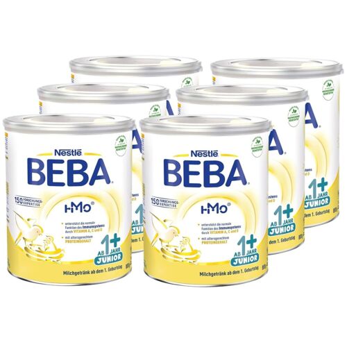 Leche infantil Nestlé BEBA JUNIOR 1+ (6 x 800 g) - Imagen 1 de 6