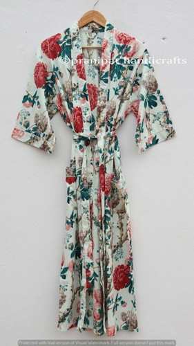 Pyjama Set Femme Hippie Élégant Imprimé Forêt En Coton Indien Bleu Pyjama Set Femme Hippie Élégant Imprimé Forêt En Coton Indien Bleu