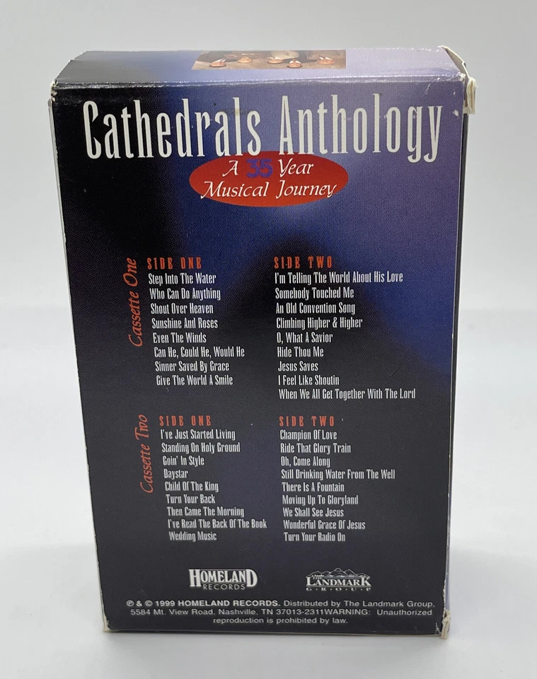 THE CATHEDRALS..."CATHEDRALS ANTHOLOGY"...25 YEAR JOURNEY...TWO GOSPEL CASSETTES Foto 4 de 4
